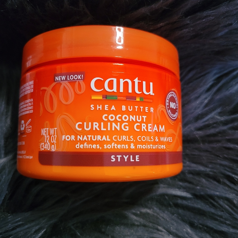 Cantu Coconut Curling Cream with Shea Butter for Natural Hair, 12 Oz